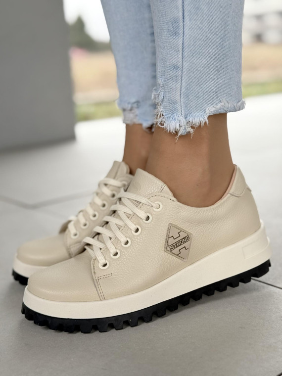 Sneakersy OLEKSY ze skóry Polskiej produkcji