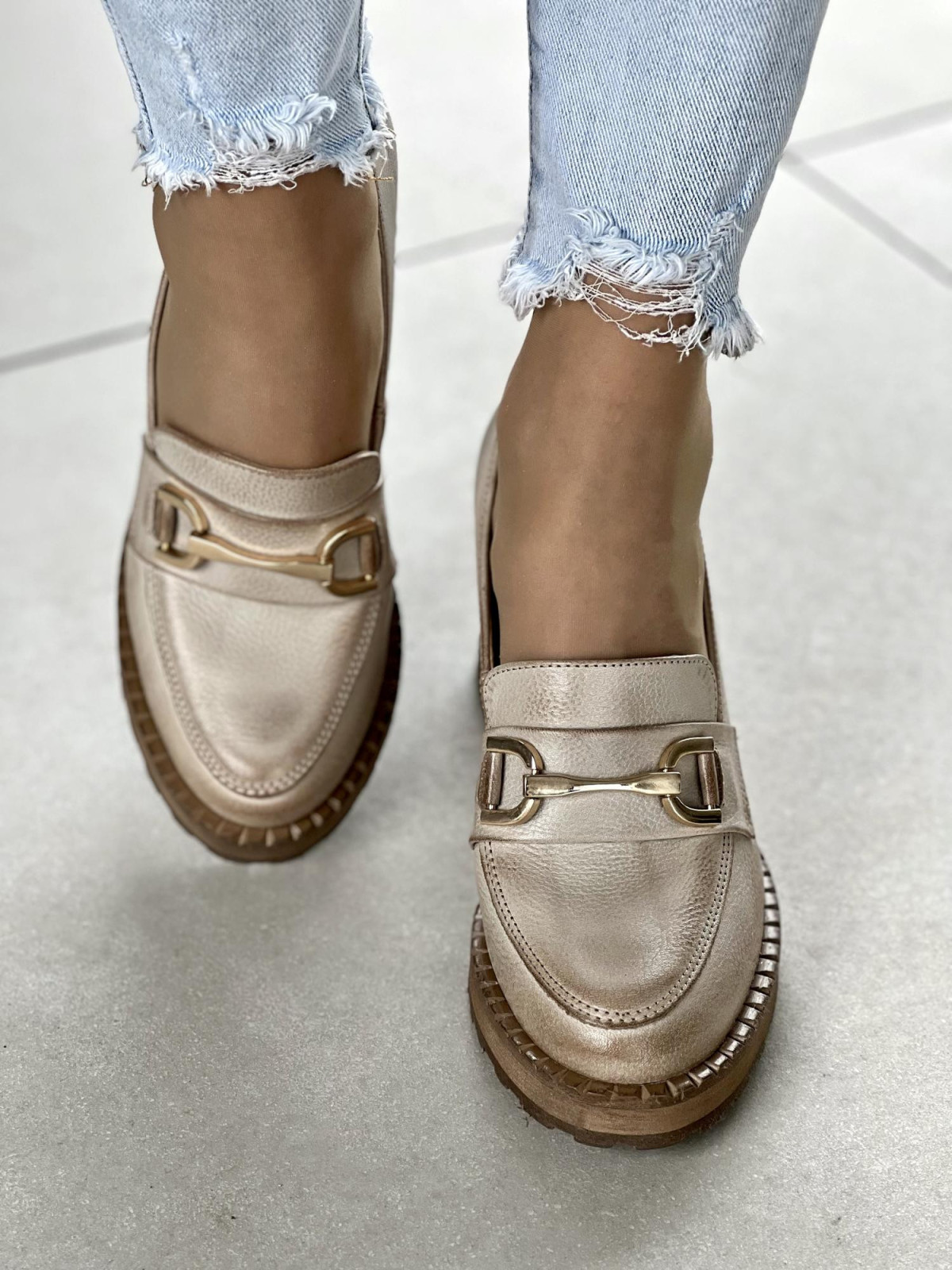 Półbuty damskie ze skóry naturalnej Polskiej produkcji