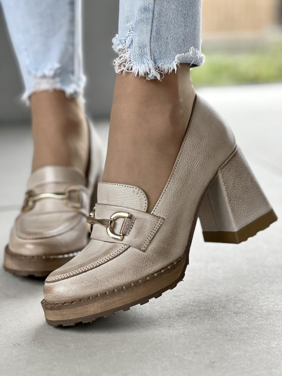 Półbuty damskie ze skóry naturalnej Polskiej produkcji