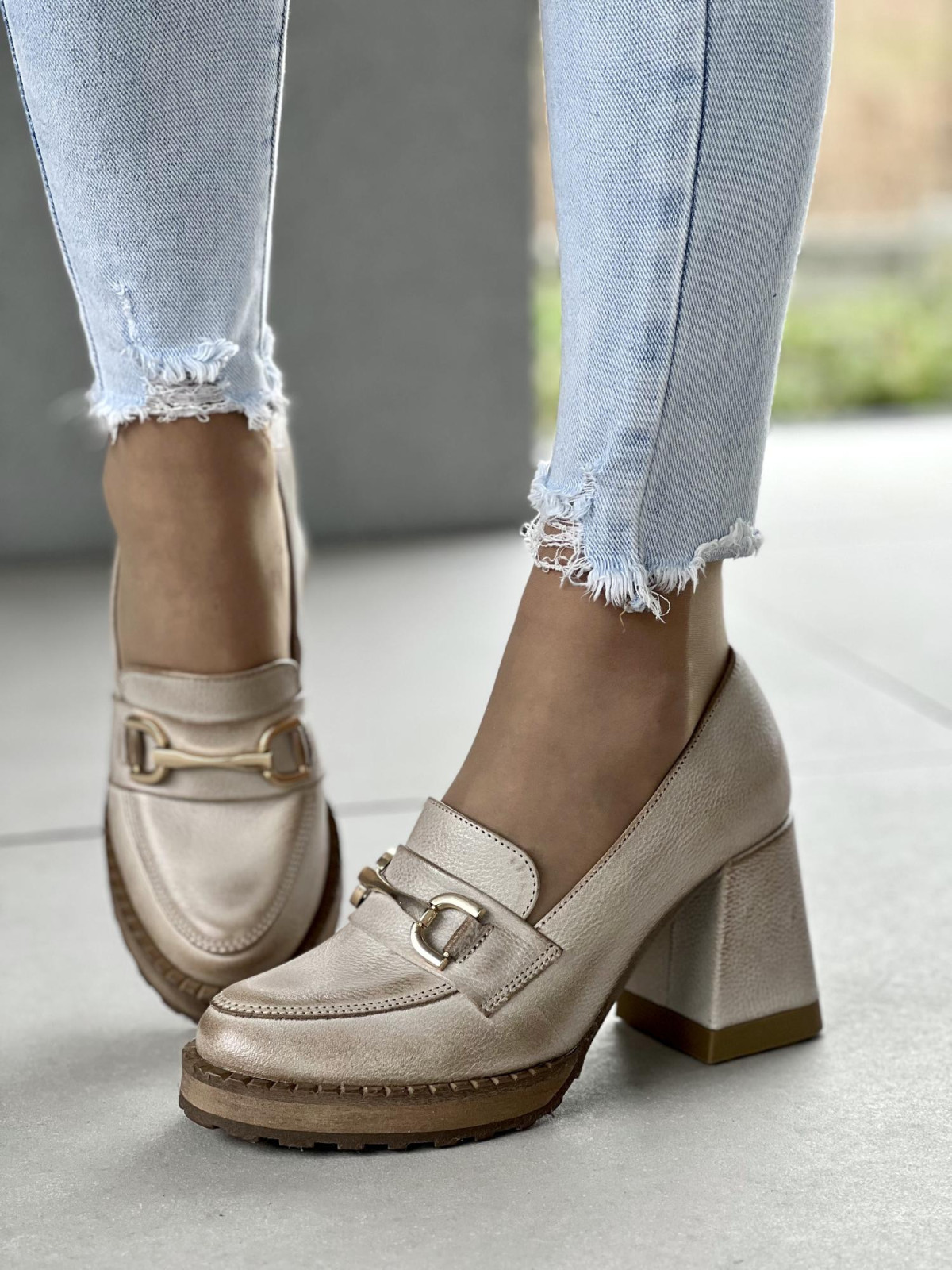 Półbuty damskie ze skóry naturalnej Polskiej produkcji