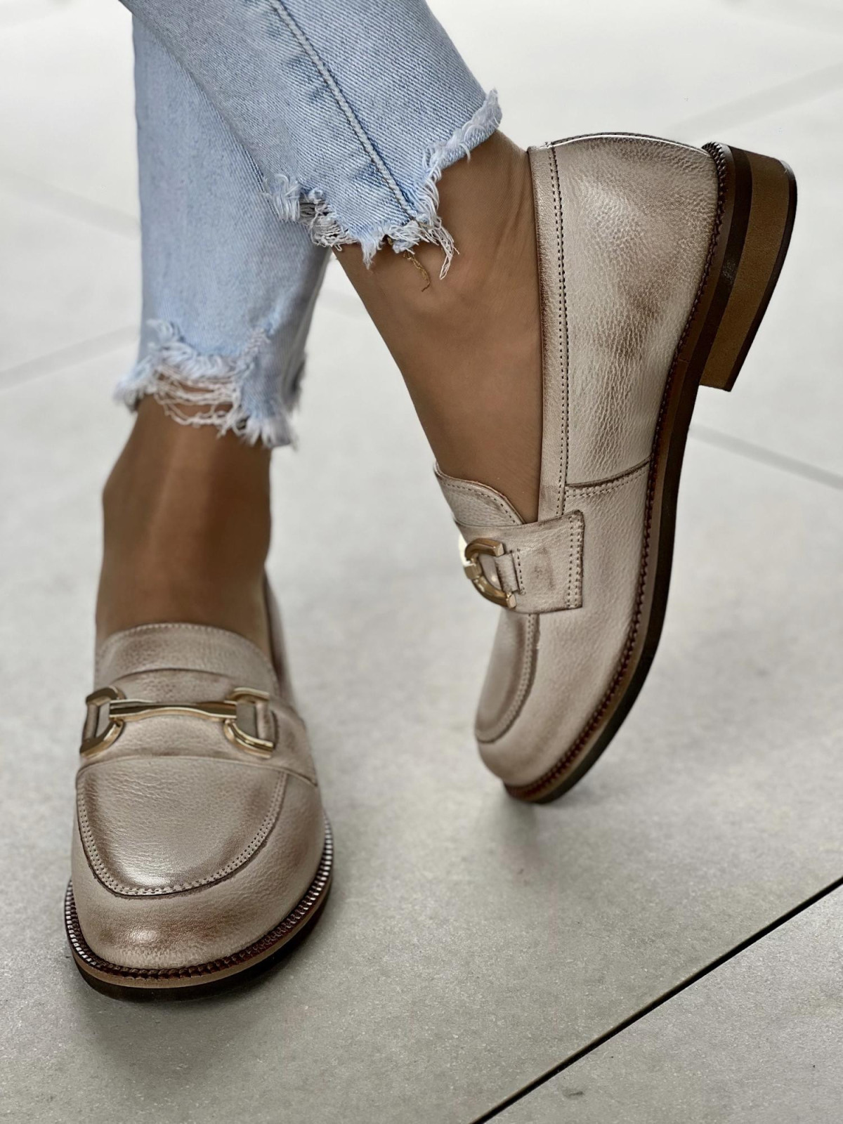 Mokasyny skórzane Polskiej produkcji