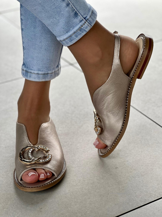 Sandały damskie skórzane OLEKSY Polskiej produkcji