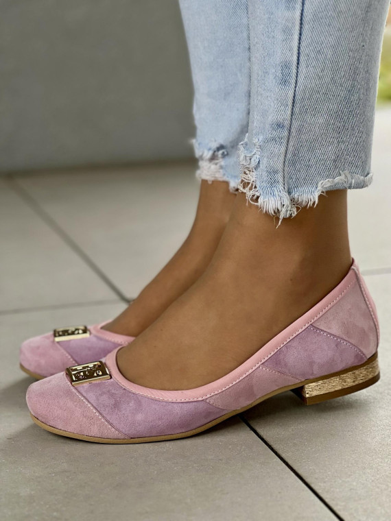 Baleriny skórzane OLEKSY Polskiej produkcji