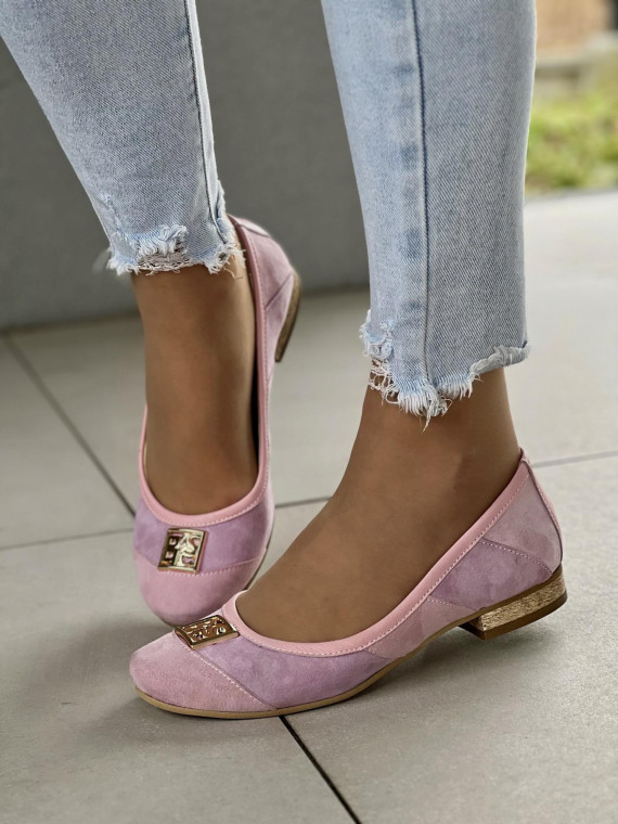 Baleriny skórzane OLEKSY Polskiej produkcji