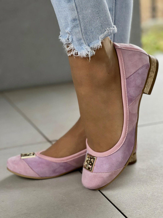 Baleriny skórzane OLEKSY Polskiej produkcji