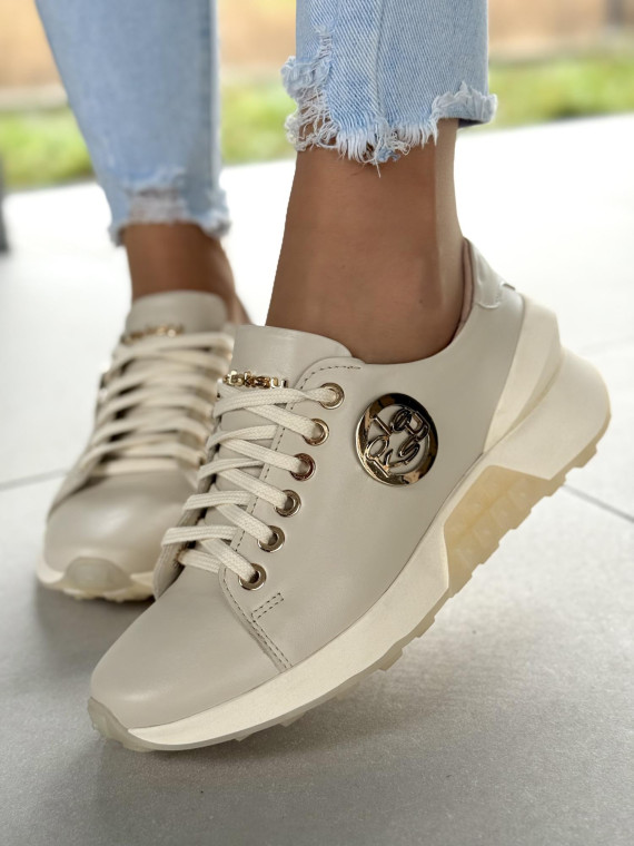 Sneakersy OLEKSY ze skóry Polskiej produkcji