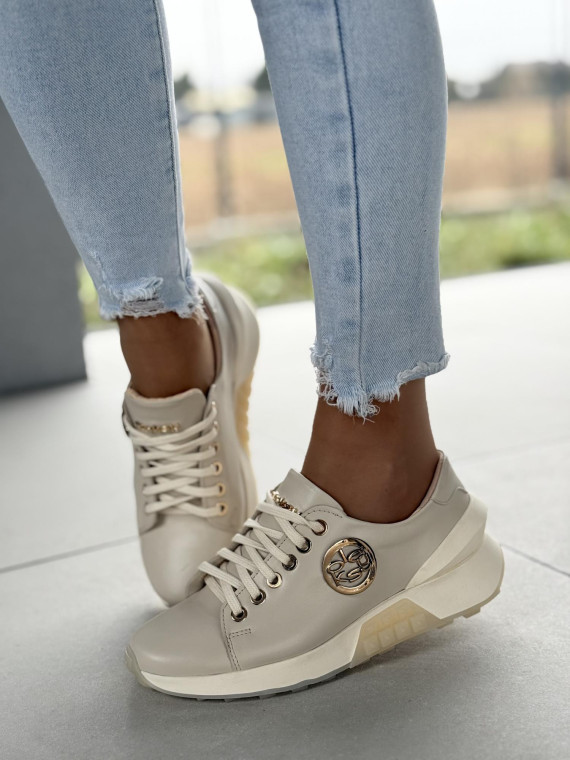 Sneakersy OLEKSY ze skóry Polskiej produkcji