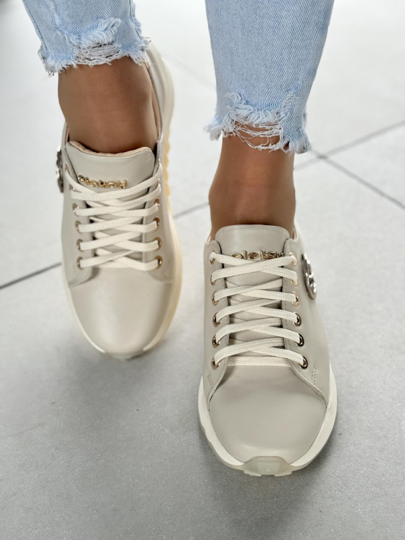 Sneakersy OLEKSY ze skóry Polskiej produkcji