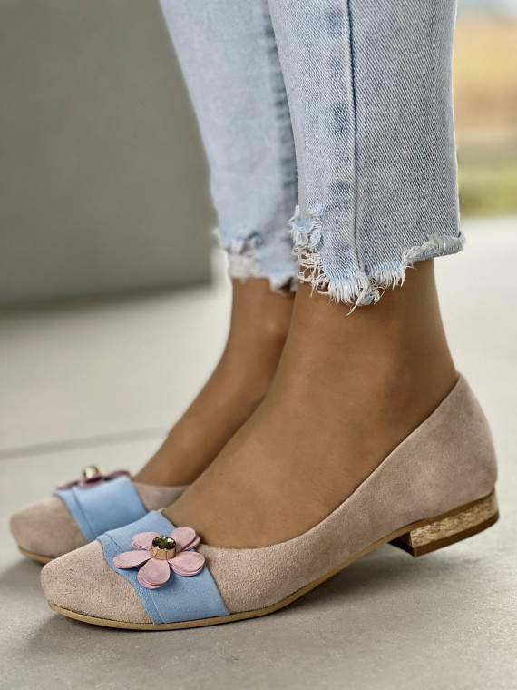 Baleriny skórzane OLEKSY Polskiej produkcji