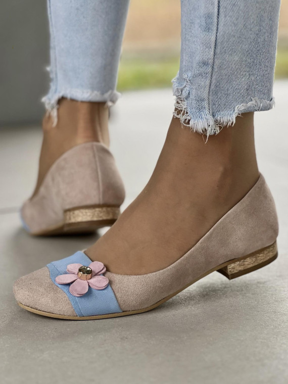 Baleriny skórzane OLEKSY Polskiej produkcji