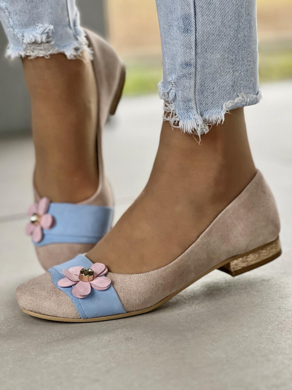 Baleriny skórzane OLEKSY Polskiej produkcji