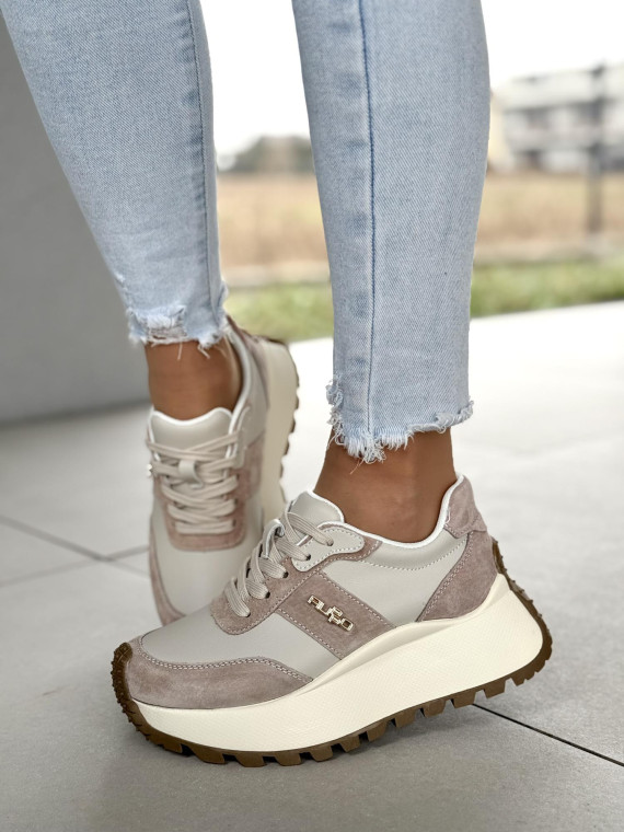 Sneakersy damskie ze skóry naturalnej