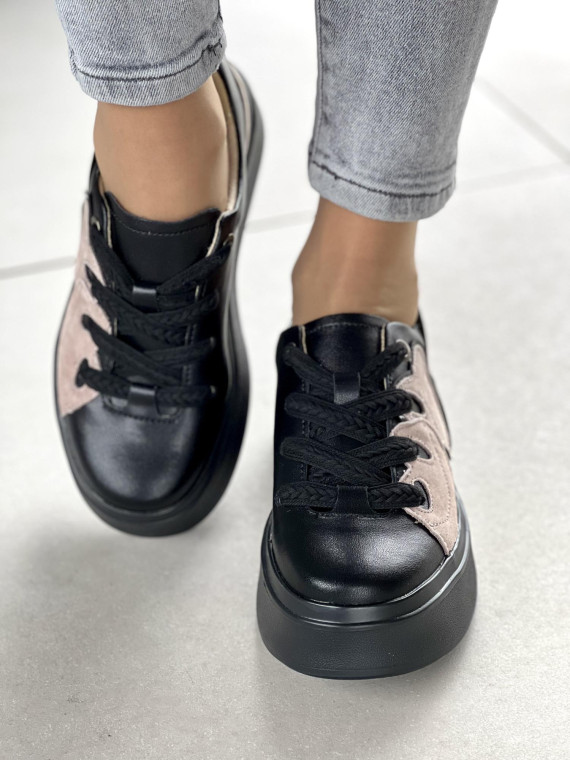 Sneakersy damskie ze skóry naturalnej