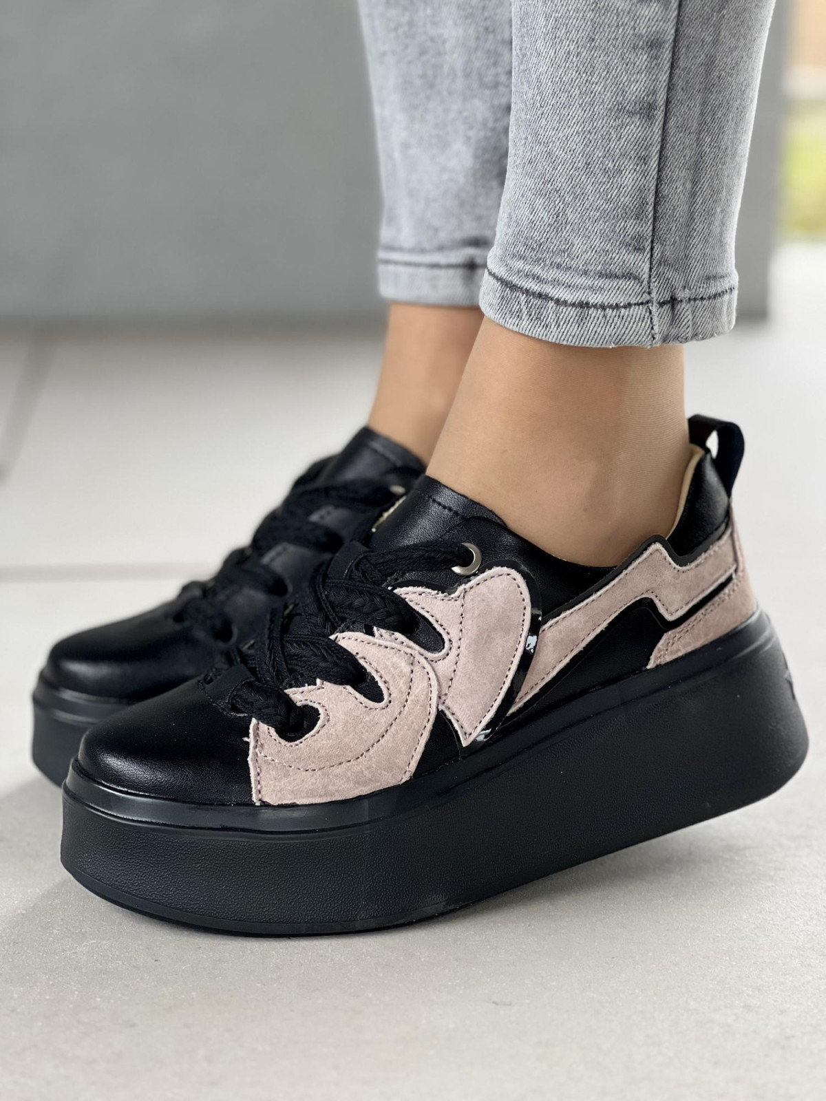 Sneakersy damskie ze skóry naturalnej