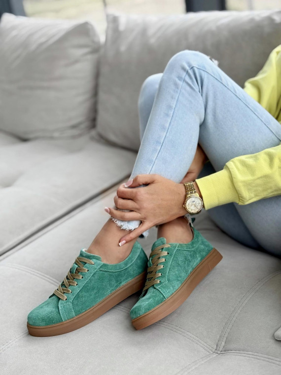 Sneakersy damskie ze skóry naturalnej