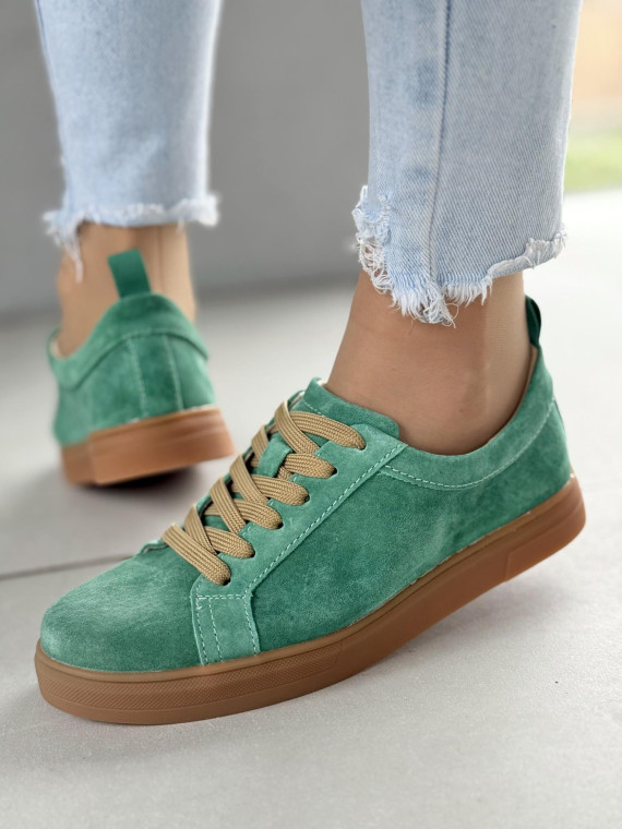 Sneakersy damskie ze skóry naturalnej