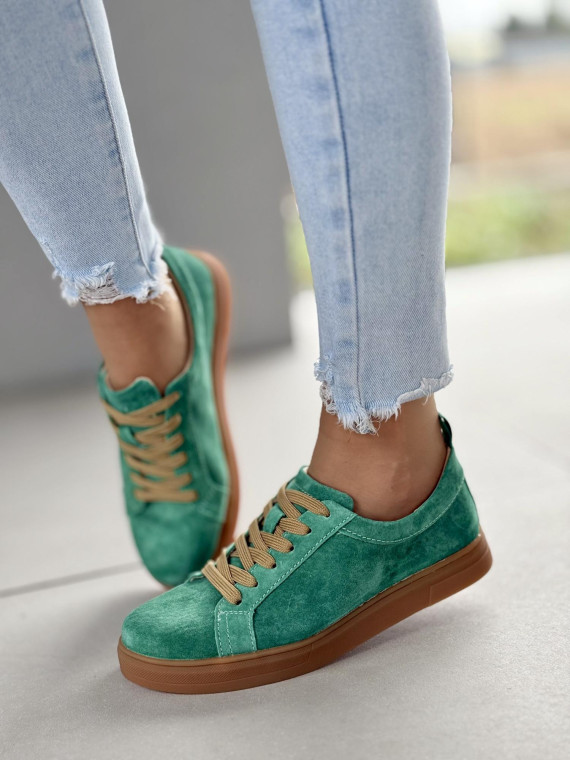 Sneakersy damskie ze skóry naturalnej