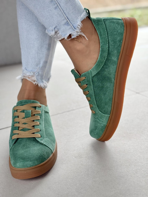 Sneakersy damskie ze skóry naturalnej