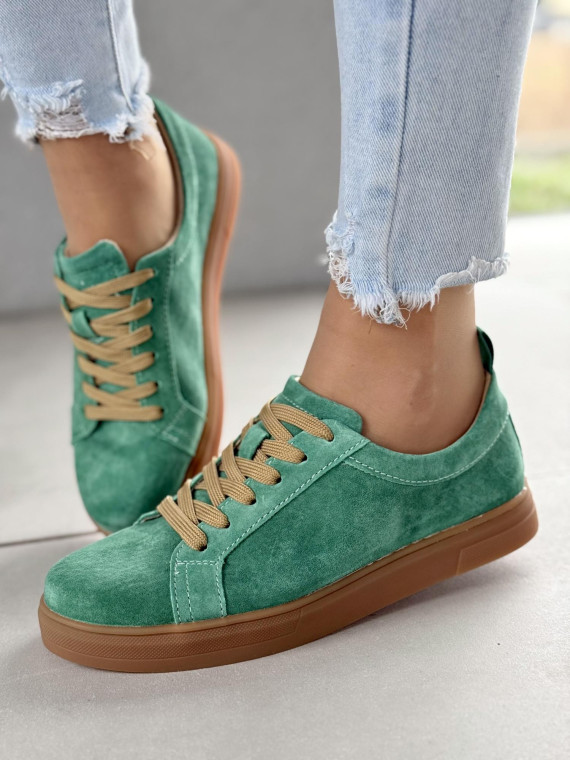 Sneakersy damskie ze skóry naturalnej