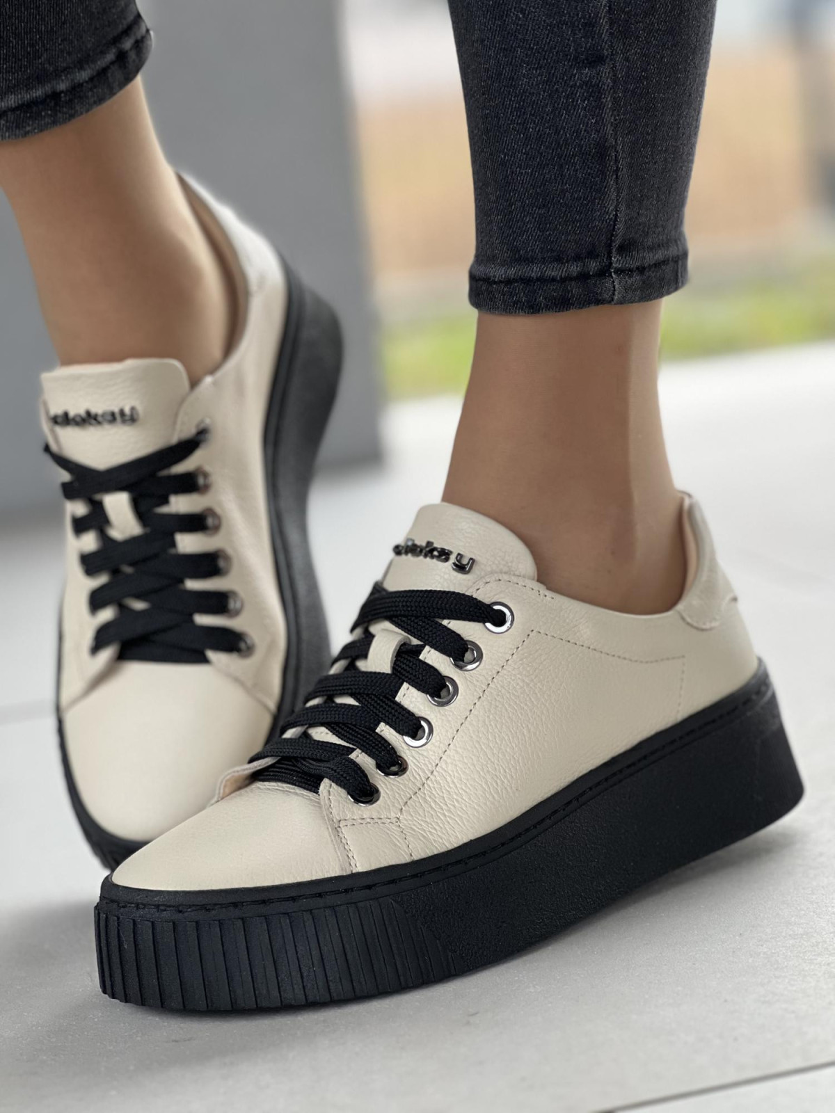 Sneakersy ze skóry OLEKSY Polskiej produkcji