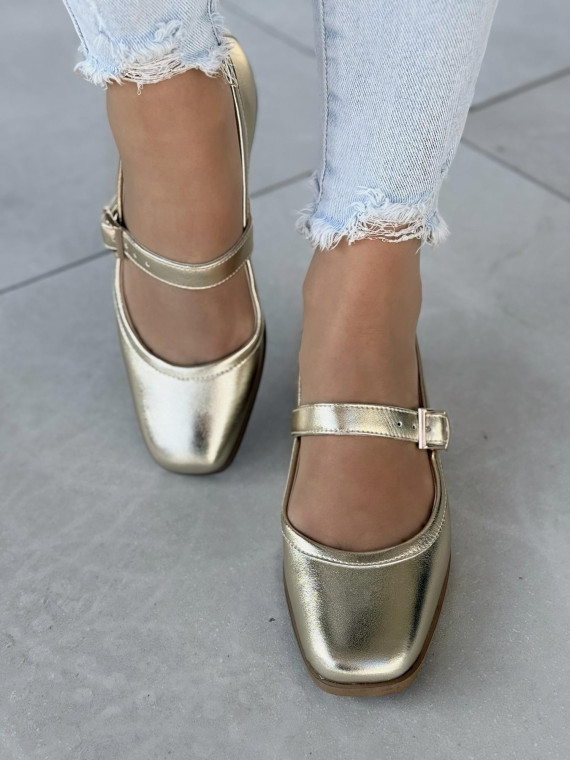 Baleriny skórzane OLEKSY Polskiej produkcji