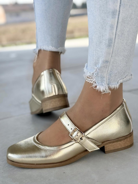 Baleriny skórzane OLEKSY Polskiej produkcji