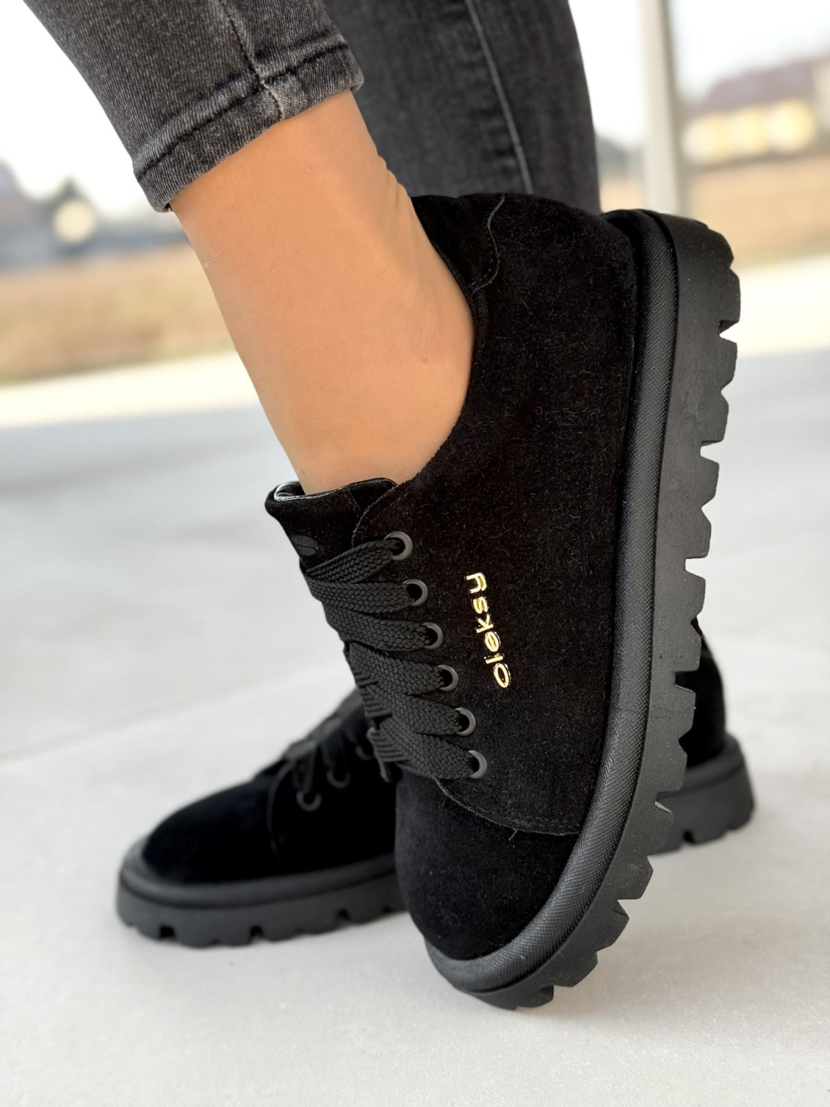 Półbuty damskie OLEKSY ze skóry naturalnej Polskiej produkcji