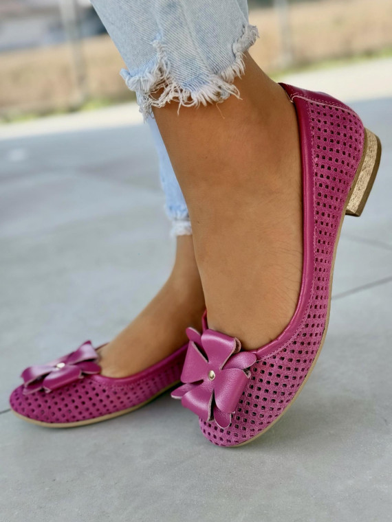 Baleriny skórzane OLEKSY Polskiej produkcji