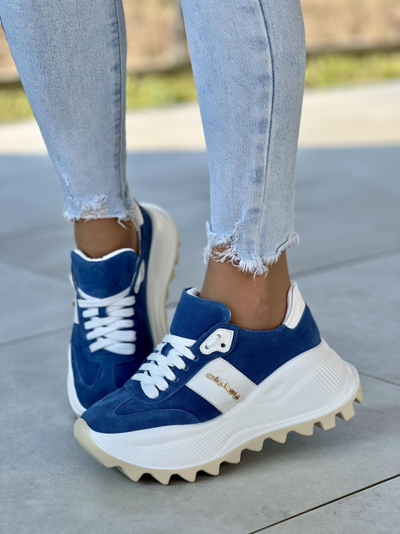 Sneakersy OLEKSY ze skóry Polskiej produkcji