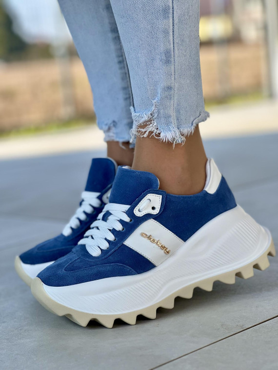 Sneakersy OLEKSY ze skóry Polskiej produkcji