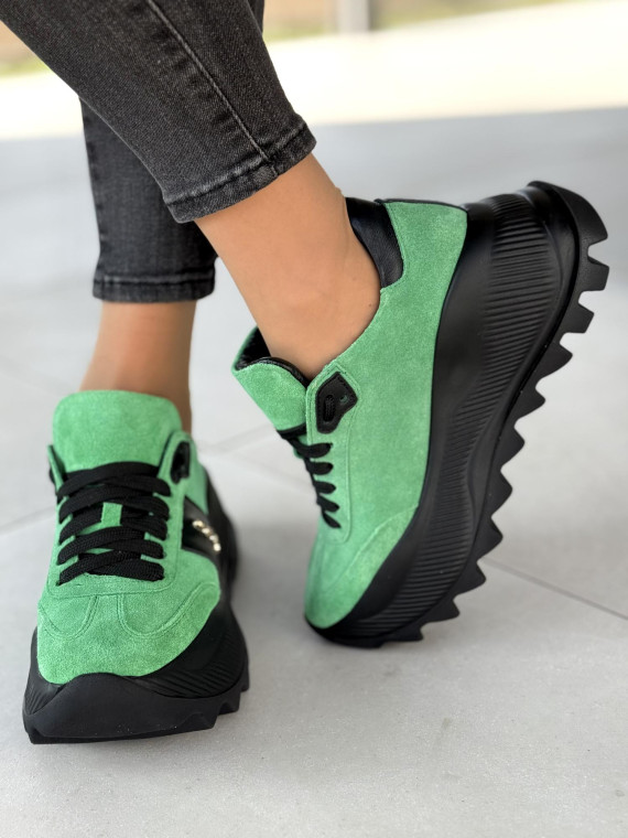 Sneakersy OLEKSY ze skóry naturalnej Polskiej produkcji