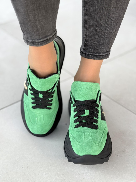 Sneakersy OLEKSY ze skóry naturalnej Polskiej produkcji