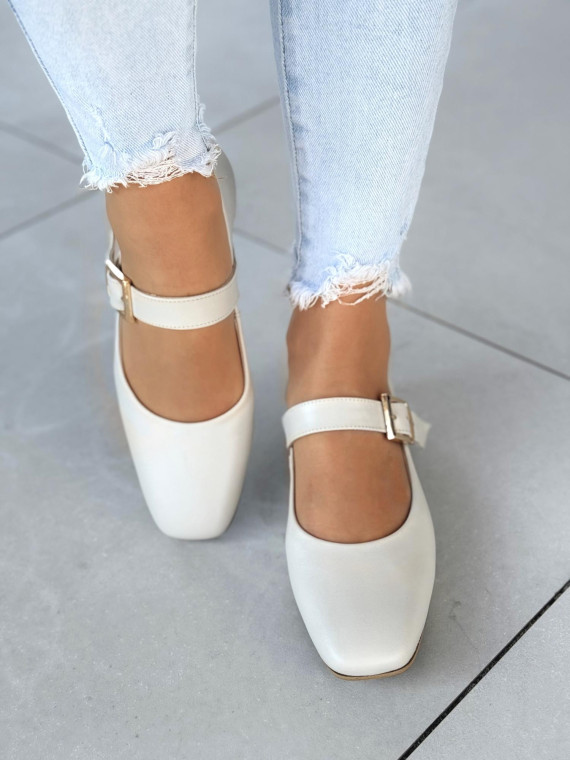 Baleriny skórzane OLEKSY Polskiej produkcji