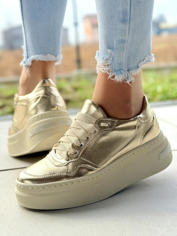 Sneakersy OLEKSY ze skóry Polskiej produkcji