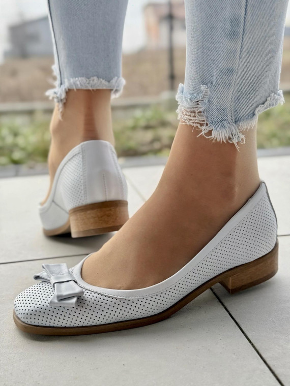 Baleriny ze skóry naturalnej OLEKSY Polskiej produkcji