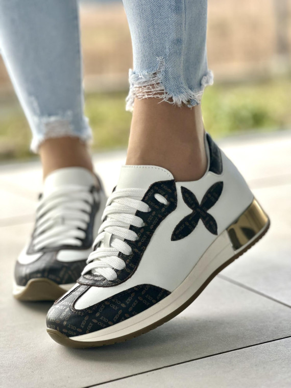 Sneakersy OLEKSY ze skóry Polskiej produkcji