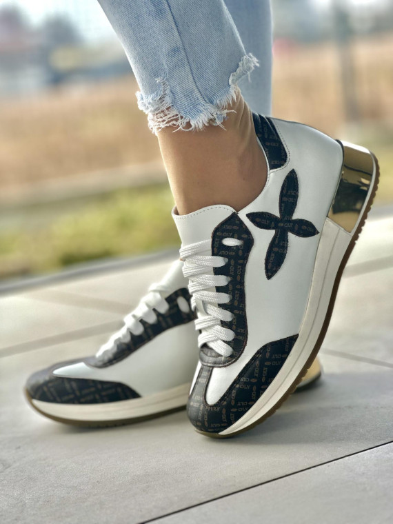 Sneakersy OLEKSY ze skóry Polskiej produkcji