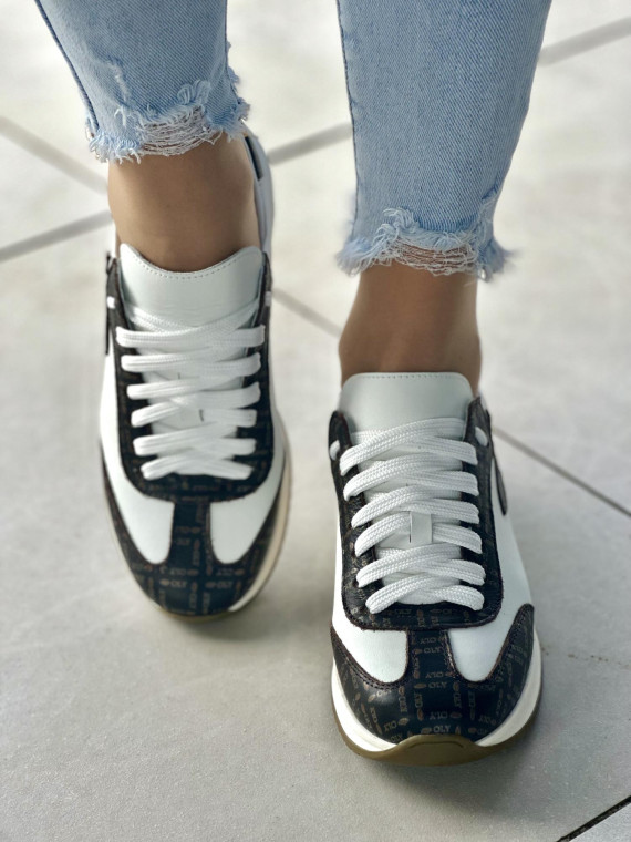 Sneakersy OLEKSY ze skóry Polskiej produkcji