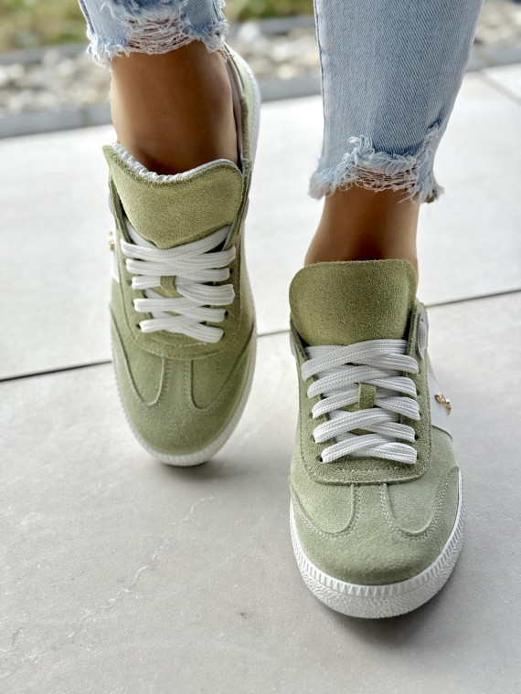 Sneakersy OLEKSY ze skóry Polskiej produkcji