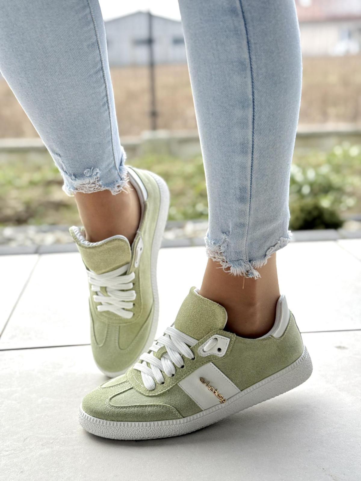 Sneakersy OLEKSY ze skóry Polskiej produkcji