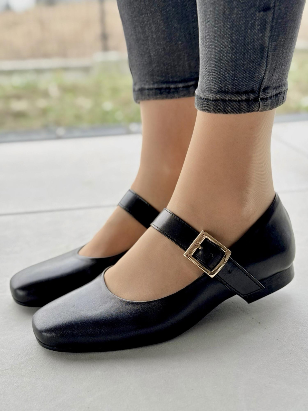 Baleriny skórzane OLEKSY Polskiej produkcji