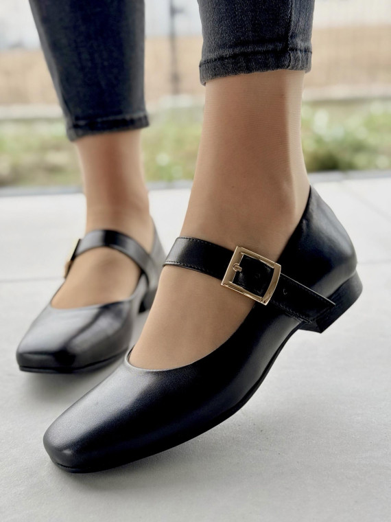 Baleriny skórzane OLEKSY Polskiej produkcji