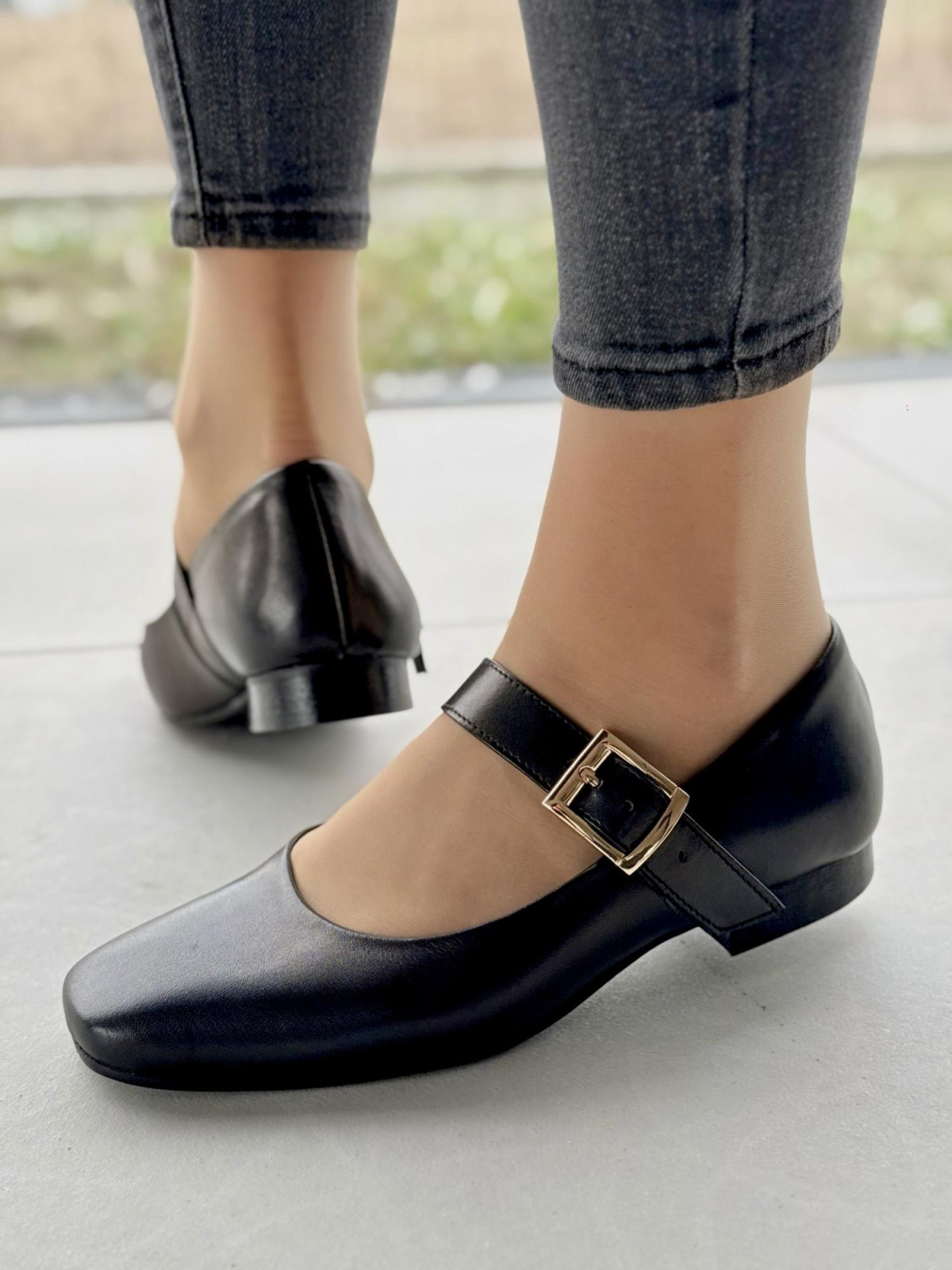 Baleriny skórzane OLEKSY Polskiej produkcji