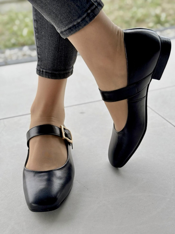 Baleriny skórzane OLEKSY Polskiej produkcji