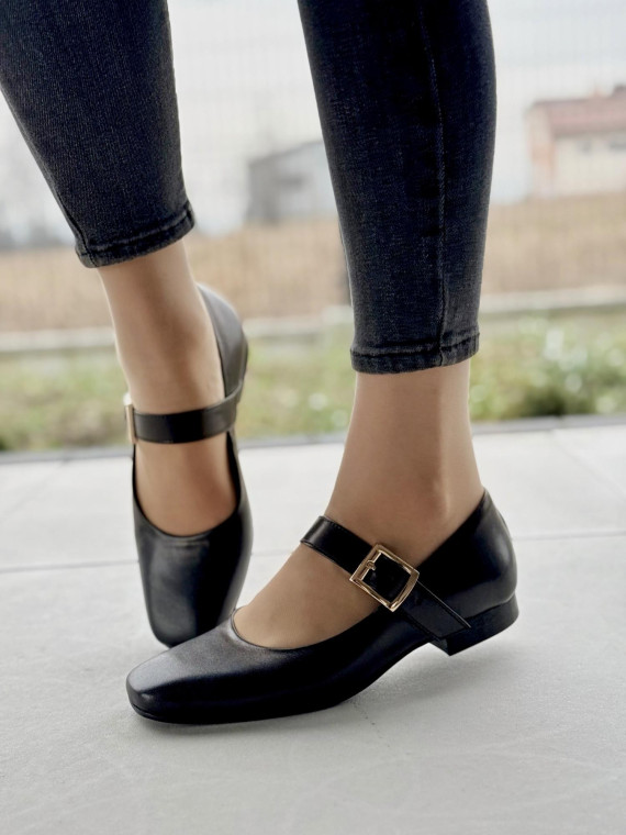 Baleriny skórzane OLEKSY Polskiej produkcji