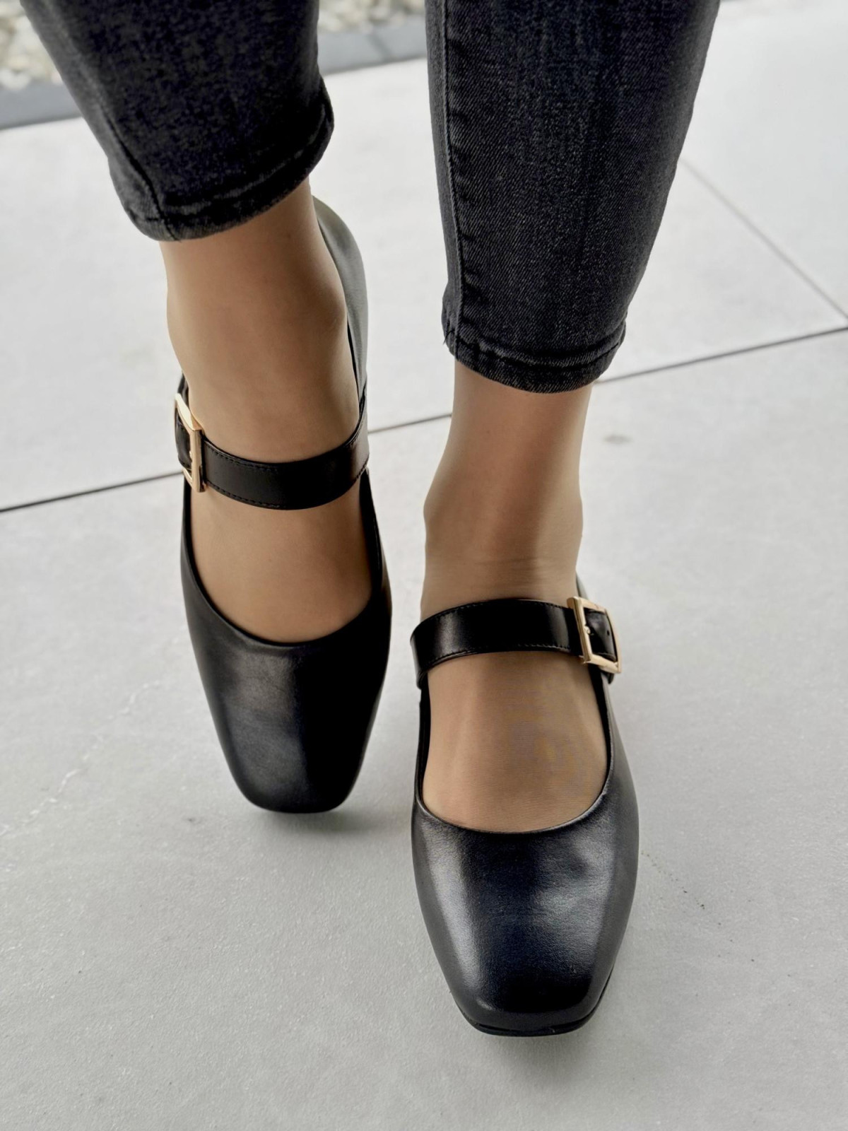 Baleriny skórzane OLEKSY Polskiej produkcji