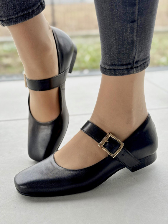 Baleriny skórzane OLEKSY Polskiej produkcji