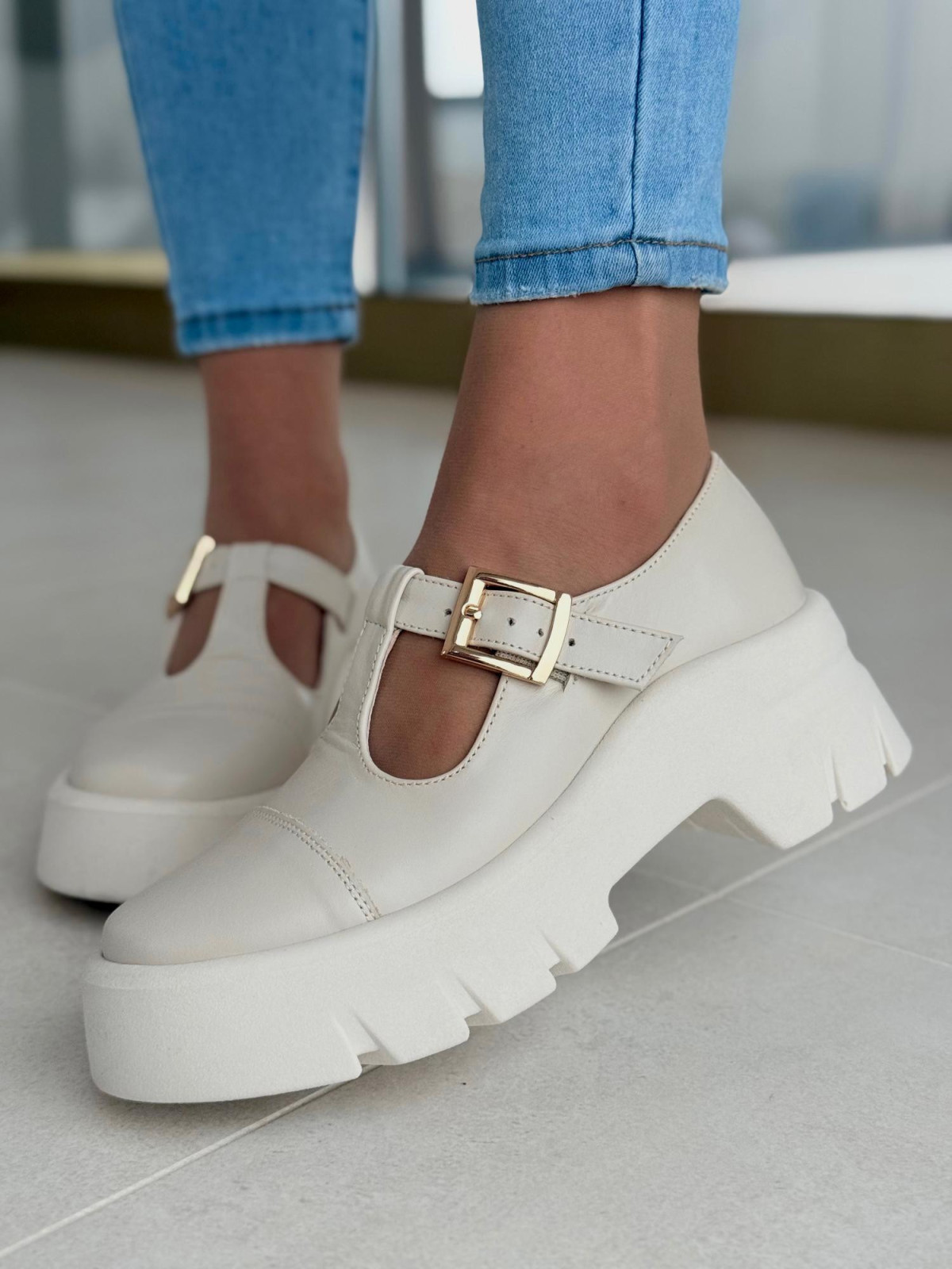 Półbuty damskie OLEKSY ze skóry naturalnej Polskiej produkcji