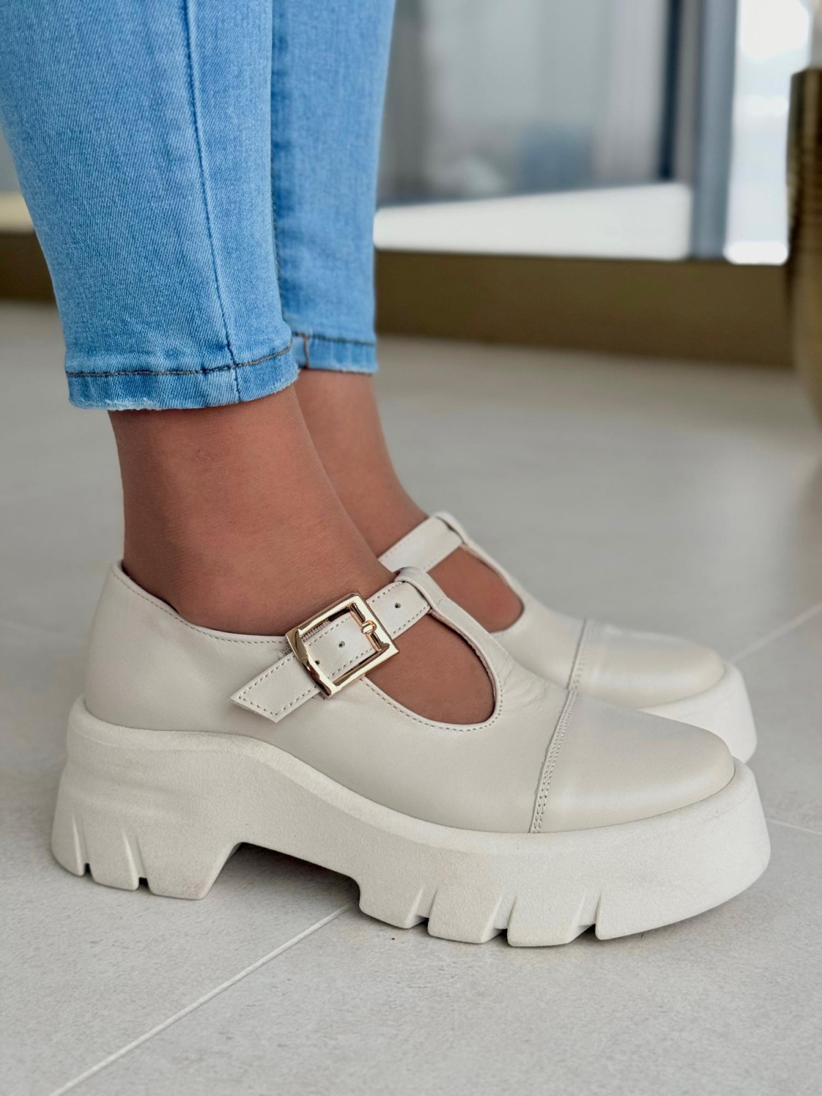 Półbuty damskie OLEKSY ze skóry naturalnej Polskiej produkcji