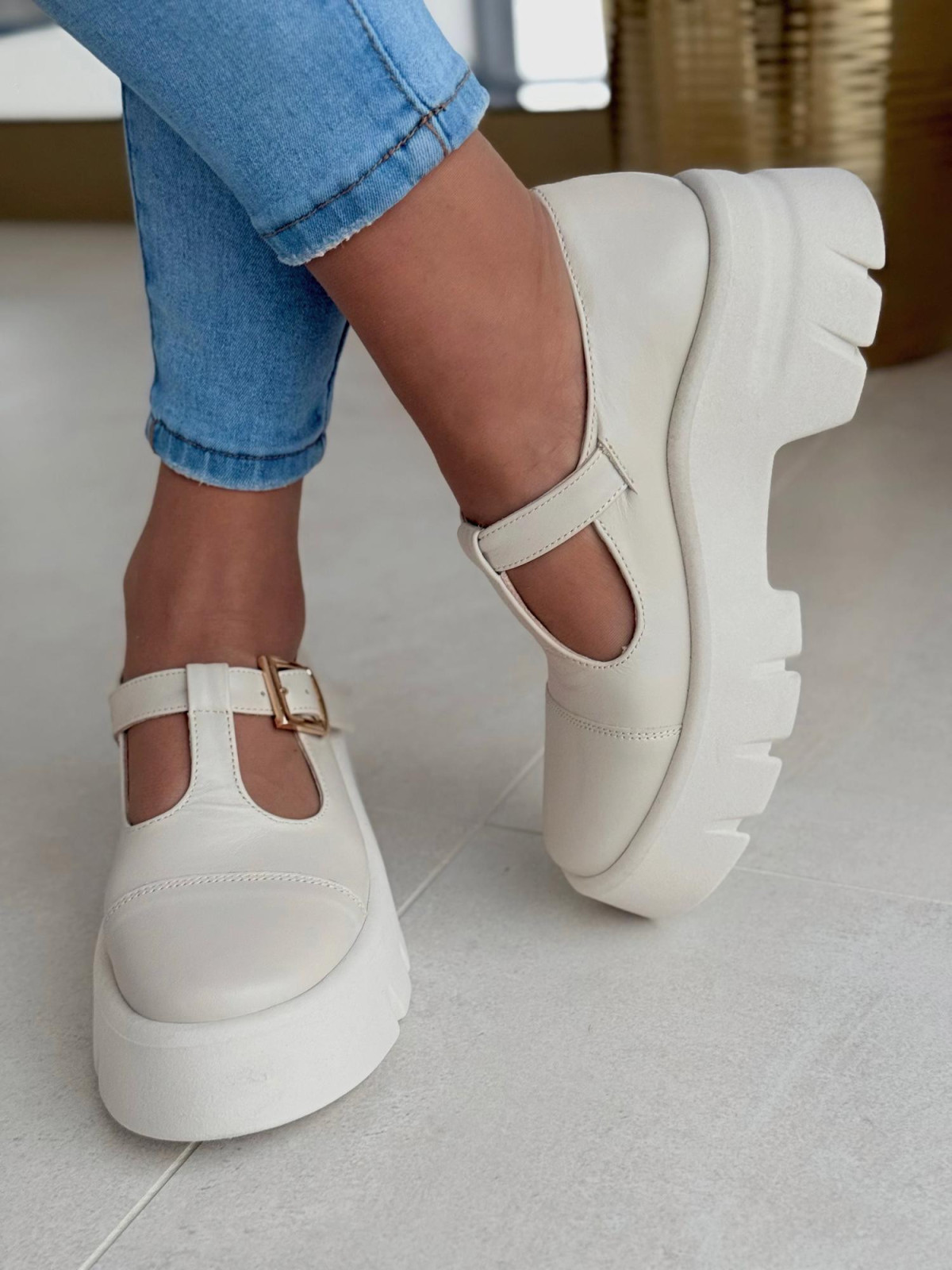 Półbuty damskie OLEKSY ze skóry naturalnej Polskiej produkcji